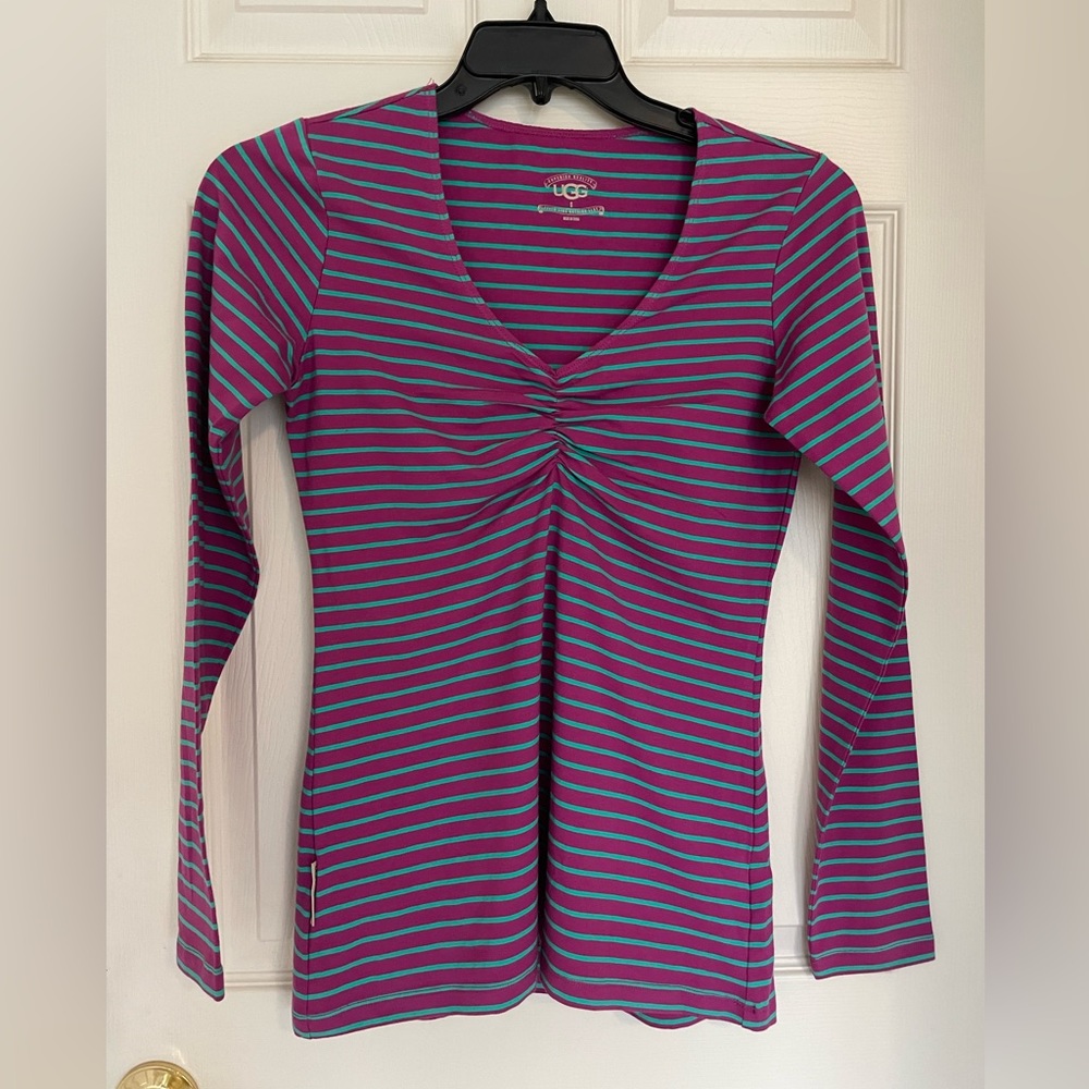 UGG New Long Sleeves Longline Stripes T shirt